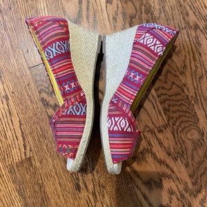 Colorful Wedges (Sonoma brand) 8.5-9